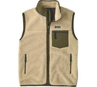 Patagonia - Windbreaker sleeveless fleece - M's Classic Retro-X Vest Dark Natural w/Basin Green for Men - Size XL - Beige Beige XL