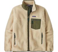 Patagonia - Windproof and breathable fleece - M's Classic Retro-X Jkt Dark Natural w/Basin Green for Men - Size L - Beige Beige L