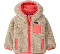 Patagonia - Windproof fleece - Baby Retro-X Hoody Natural w/Sparkle Pink in Recycled Polyester - Kid Size 4 y - Beige Beige 4 y