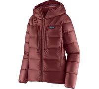 Patagonia - Women's technical down jacket - W's Fitz Roy Down Hoody Dark Ruby w/Sizzle Red for Women in Nylon - Size L - Burgundy Burgundy L