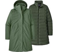 Patagonia - Women's warm, waterproof parka - W's Tres 3-in-1 Parka Old Growth Green for Women - Size S Green S