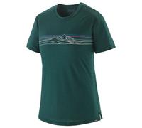 Patagonia - Women's Cap Cool Merino Graphic Shirt - Merino shirt size L, blue