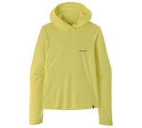 Patagonia - Women's Cap Cool Sun Hoody Peak Visions - Sport shirt size S, yellow