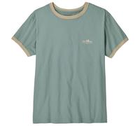 Patagonia - Women's Fitz Roy Foothills Ringer Tee - T-shirt size S, turquoise