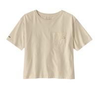 Patagonia - Women's Fitz Roy Massif Easy Cut Pocket Tee - T-shirt size S, sand