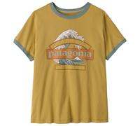 Patagonia - Women's Great Waves Ringer Tee - T-shirt size L, sand