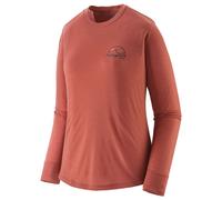 Patagonia - Women's L/S Cap Cool Merino Graphic Shirt - Merino shirt size L, red