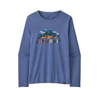PATAGONIA W's L/s Cap Cool Daily Graphic Shirt - Women - Blue - size L- model 2026 L