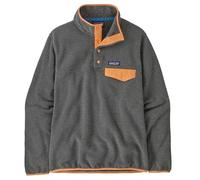 Patagonia Women's Lightweight Synchilla Snap-T Pull-On Nickel with Vivid Apricot XL