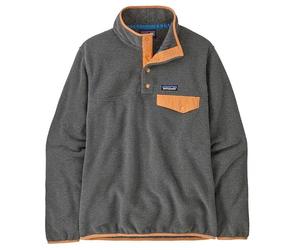 Patagonia Women's Lightweight Synchilla Snap-T Pull-On Nickel with Vivid Apricot XL