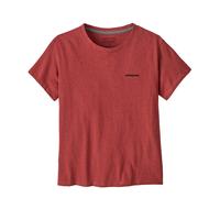 Patagonia - Recycled cotton T-shirt - W's P-6 Logo Responsibili-Tee Potters Red for Women - Size L Red L