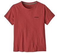 Patagonia - Women's P-6 Logo Responsibili-Tee - T-shirt size M, red