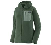 Patagonia - Lightweight, breathable zipped fleece - W's R1 Air Full-Zip Hoody Canopy Green for Women in Recycled Polyester - Size L Green L