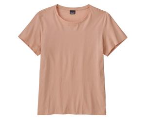 Patagonia Womens Regenerative Organic Certified Cotton Tee Antique Pink