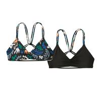 Patagonia - Women's Reversible Seaglass Bay Top - Bikini top size M, black