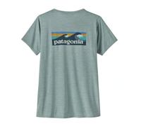 Patagonia Women's W's Cap Cool Daily Graphic Shirt-Waters T, Boardshort Logo: Thermal Blue X-dye, L