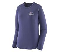 Patagonia Women's W's L/S Cap Cool Merino Blend Graphic Shirt T, Imagine Moon: Solstice Purple, S