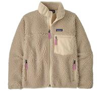 Patagonia - Women's windbreaker with zip-up collar - W's Classic Retro-X Jkt Natural w/Light Violet for Women - Size M - Beige Beige M