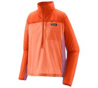 Patagonia - W's Houdini Stash 1/2 Zip Coal Orange - M - Trail jacket