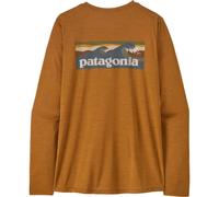 PATAGONIA W's L/s Cap Cool Daily Shirt Boardshort Logo - Women - Orange - size M- model 2027 M