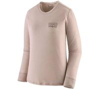 PATAGONIA W's L/s Cap Cool Merino Blend Graphic Shirt - Women - Pink / Brown - size L- model 2026 L