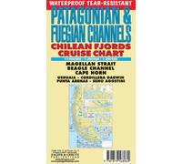 Patagonian & Fuegian Channels Map: Chilean Fjords Cruise Chart - Cape Horn, Ushuaia, Magellan Strait