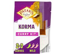Patak’s Korma Curry Sauce Kit 270g x 5 - Mild & Creamy Indian Curry Sauce Kit - Vegetarian & Gluten Free - No Artificial Colours or Preservatives - Authentic Indian Cook at Home Curry Sauce Meal Kit