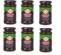 Patak's Brinjal Aubergine Pickle Medium (283g) - Pack of 6