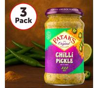 Patak's Chilli Pickle 283g (Pack of 3) | Authentic Indian Pickle