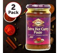 Patak's Extra Hot Curry Paste 283g (Pack of 2) | Authentic Indian Curry Paste