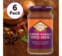 Patak's Garam Masala Paste Hot 283g (Pack of 6) | Authentic Indian Curry Paste