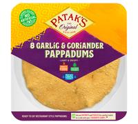 Pataks Garlic & Coriander Pappadum 8 pack