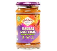 Pataks Madras Hot Spice Paste 283g | Authentic Indian Curry Simmer/Cooking Spice Paste | Serves 8