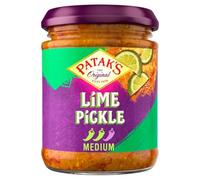 Patak's Lime Pickle 283g - Blend of Lime Chunks & Aromatic Spices - Medium Heat - Vegan - No Artificial Flavours or Preservatives - Ideal with Curries, Rice, Salads and More - Ready to Eat Pickle