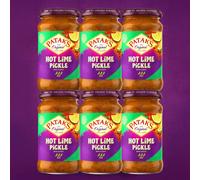 Patak's Lime Pickle (Hot) 283g (Pack of 6) | Spicy & Tangy Indian Achar with Authentic Flavour | Bold Condiment for Curry Lovers