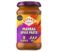Pataks Madras Hot Spice Paste 283g | Authentic Indian Curry Simmer/Cooking Spice Paste | Serves 8