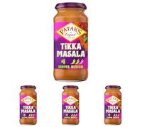 Patak's Tikka Masala Curry Sauce 450g | Medium Spice | Serves 4 | Authentic Indian Simmer/Cooking Sauce (Pack of 4)