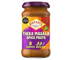 Pataks Tikka Masala Medium Spice Paste 283g | Authentic Indian Curry Simmer/Cooking Spice Paste | Serves 8