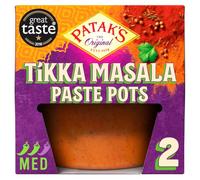 Patak's Tikka Masala Paste Pots 70g | 2 Pack | Medium Spice | Authentic Indian Curry Simmer/Cooking Spice Paste