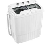 Pataku Portable Washing Machine, 17.6 Lbs Compact Mini Washer and Dryer Combo,Twin Tub Laundry Washer with Spin Cycle, Soaking Function Ideal for Apartment, Dorms, RVs Camping, Grey