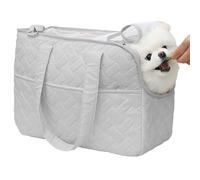 Patazone Breathable Mesh Pet Carrier with Soft Cushion Multi-Pocket Large for Cats Puppies Secure Picnic Bag Casual Style Portable