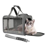 Patazone Cat Carriers Pets Bag Soft Small Dog Carrier for Medium Cats Puppy,Large Pocket,Breathable,Sunshine Protection Pet's Carrier Privacy Protection Outdoor Travel Kitties Kennel (Grey)