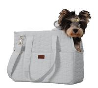 Patazone Small Dog Purse Cat Carrier Bag,Adult Cat/Puppy Carriers Bag Large Cat with Multiple Pockets,Breathable Mesh Soft Cushion,Traveling Pets Tote Picnic Outdoor 15lb (Grey2, Large)