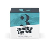 Patch Adam CBD Infused Bath Bomb - 100mg |Orange & Lemon Scented, Contains Argan Oil, Avocado Oil, Rosehip Oil and Aromatic Salts
