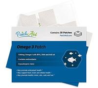 Patch Aid Omega 3-30 Daily Topical Patches. 100% Natural & Vegan. Allergy & Filler Free. High Absorption and More bioavailable. Suitable for Sensitive stomachs & bariatric.