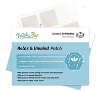 Patch Aid Relax & Unwind - 30 Daily Topical Patches. 100% Natural & Vegan. Allergy & Filler Free. High Absorption and More bioavailable. Suitable for Sensitive stomachs & bariatric.