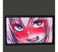 Patch 'Anime Girl', Funny Patch for Tactical Equipment, DIY Clothing, Backpack & Uniforms, Morale Patch with Hook and Loop Tape