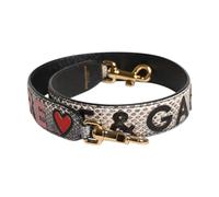 Patch Bag Shoulder Strap with Logo Details - female - Dolce & Gabbana - Belts - Multicolor - ONE SIZE - Accessories ONE SIZE