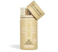 PATCH Bamboo Plasters for Cuts & Scratches, Hypoallergenic Wound Care for Sensitive Skin - Latex Free, Natural, 25pcs