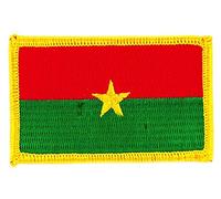 Patch Burkina Faso Flag Flag embroidered Iron-On Patch Badge Backpack